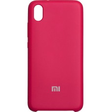 Силіконовий чохол Original 360 Case Logo для Xiaomi Redmi 7A (Малиновий)